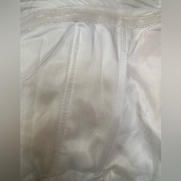 CACHE STRAPLESS GOLD BEADED RHINESTONE RESORT FORMAL WEDDING MINI DRESS SZ 12 - Picture 9 of 15